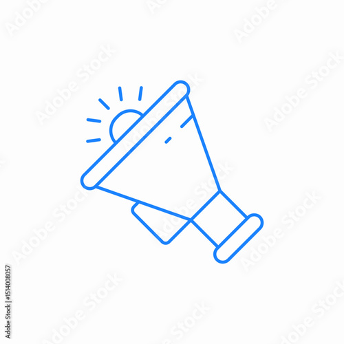 megaphone  announcement icon sign vector