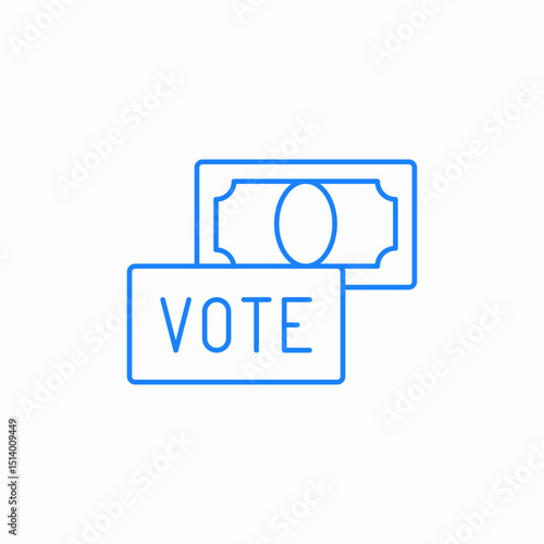 vote sign election icon sign vector