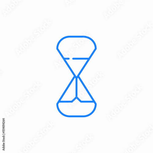 hourglass sand clock icon sign vector