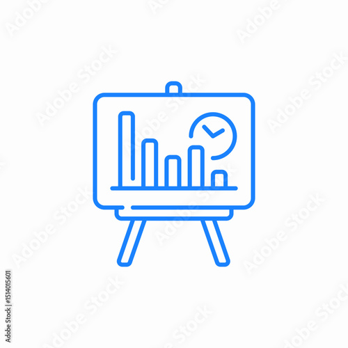 performance analytics icon sign vector