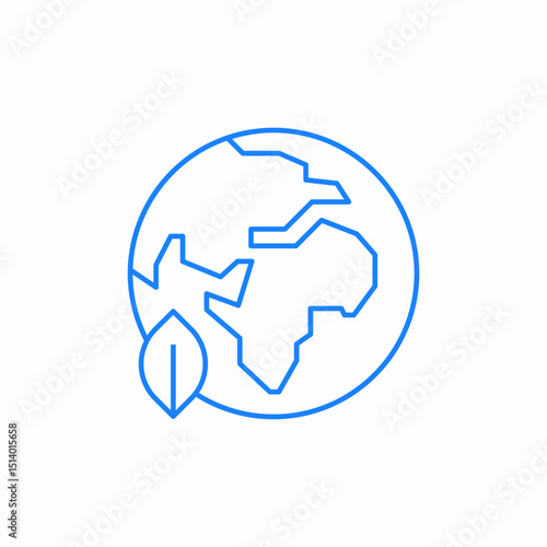 planet environemnt icon sign vector