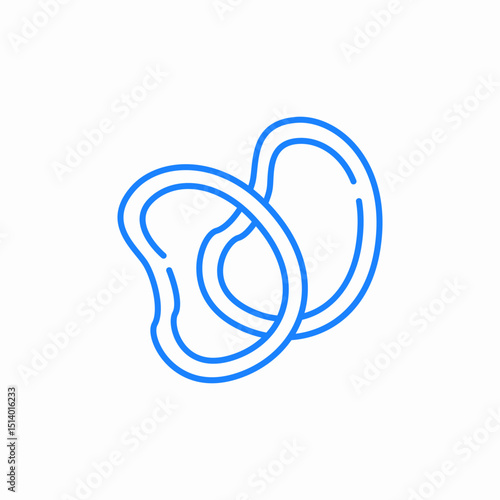 rubber band icon sign vector