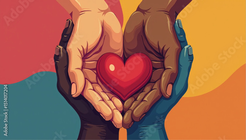 symbolizing solidarity and care for refugees worldwide 