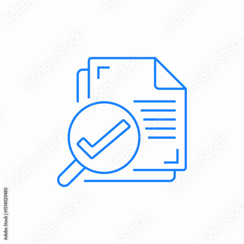 approved documents icon sign vector