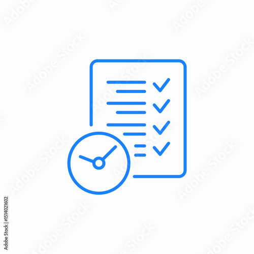 task list check icon sign vector