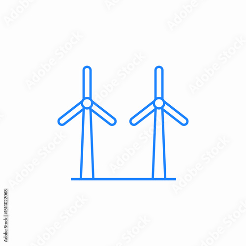 windmill alternative energy icon sign vector