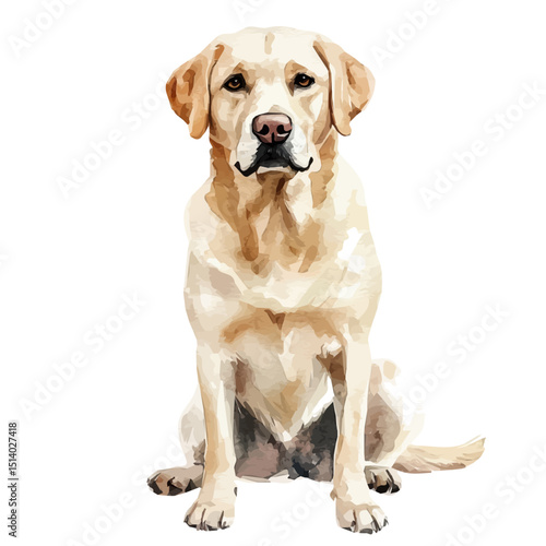 My Watercolor illustration, cute cow painting isolated on a white background, illustration, AI painting design, vector illustration set, eps format