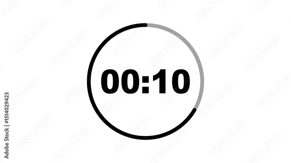 15 seconds countdown timer animation from 15seconds to 0 seconds with alpha channel , 15 second countdown. 15 seconds countdown timer animation from 15seconds to 0 seconds with alpha channel , 15 second countdown.