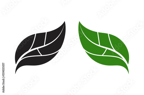 Leaf vector graphic nature plant design element