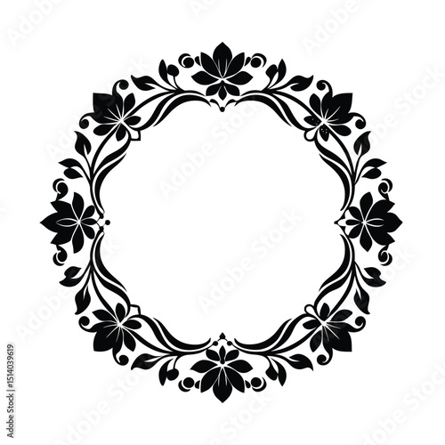 vintage floral frame