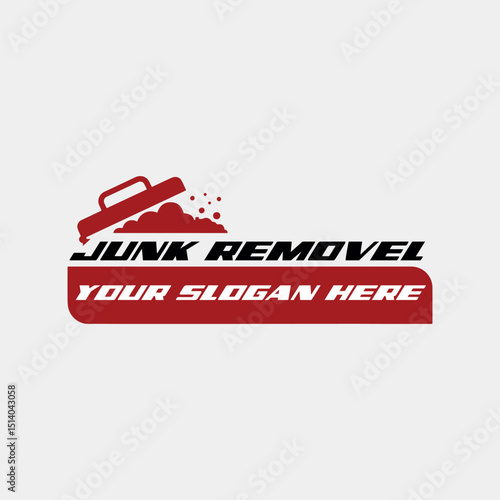 junk removal logo design vector