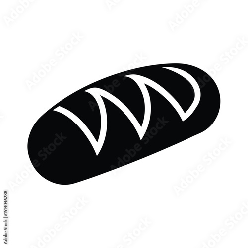 Bread Icon Vector Flat Clean Look Isolated