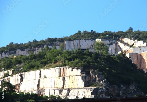 marble quarries in Botticino in northern Italy