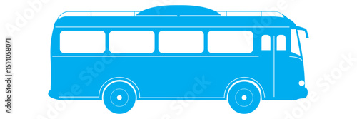 Bus icon vector solid logo illustration. Flat and line style for graphic design, Website