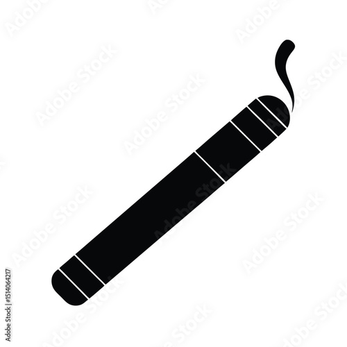 Cigarette Icon Vector Flat Clean Look Isolated