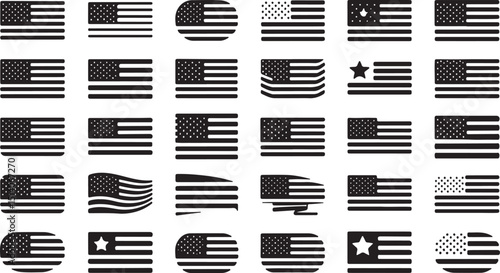 High resolution american flag design featuring classic red white and blue stripes and stars