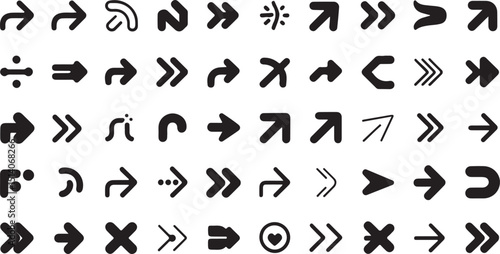 Three dimensional arrow icon set design featuring a single high quality icon in cmyk and grayscale color modes