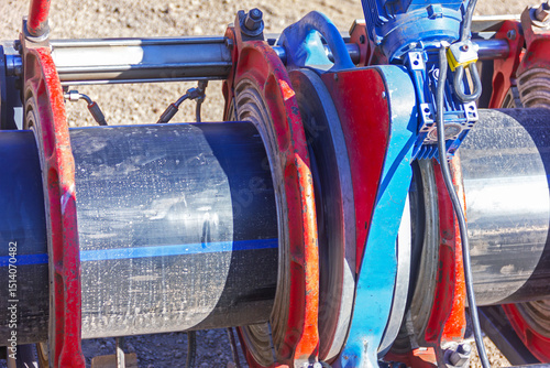 Polyethylene pipe welding. HDPE pipe (high-density polyethylene pipe) is a type of flexible plastic pipe used to transfer fluids and gases. It pipe can be joined by butt welding, electrofusion welding