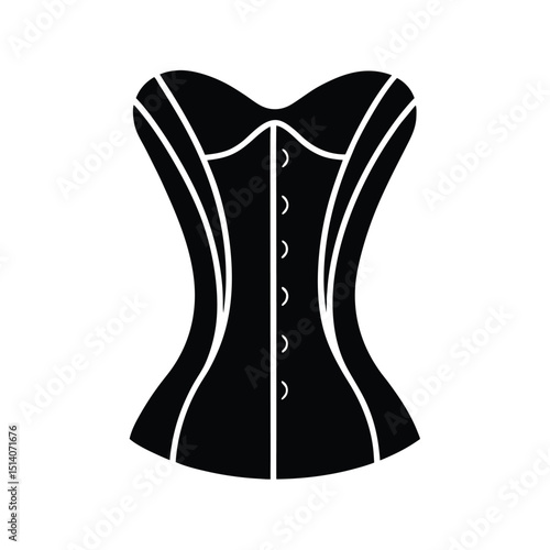 Corset Icon Vector Flat Clean Look Isolated