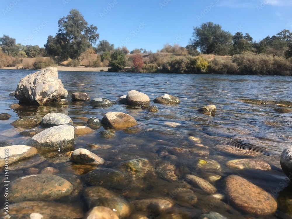 Fototapeta premium river and rocks