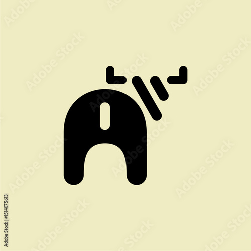 Bull letter A logo