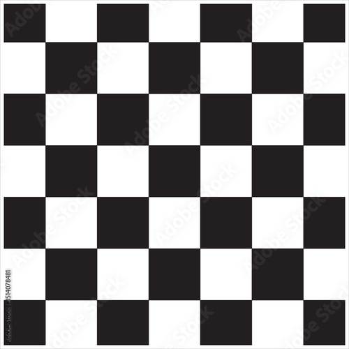 Classic Black and White Checkerboard