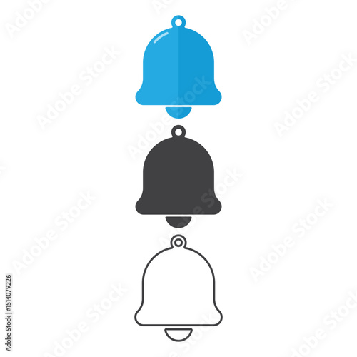 Notification Bell Icon Set Vector Design.