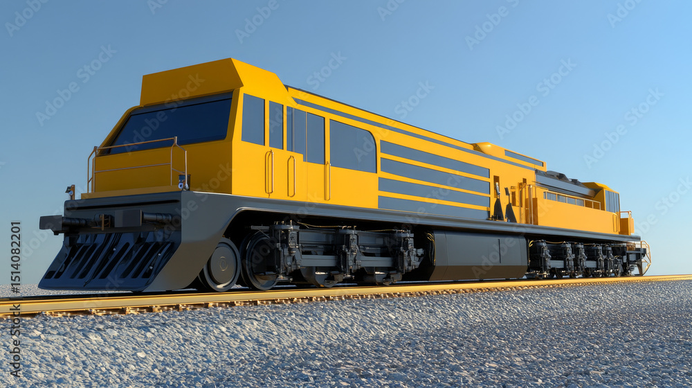 Fototapeta premium A train designed for railway maintenance operations