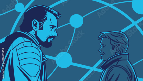 two girls in the night