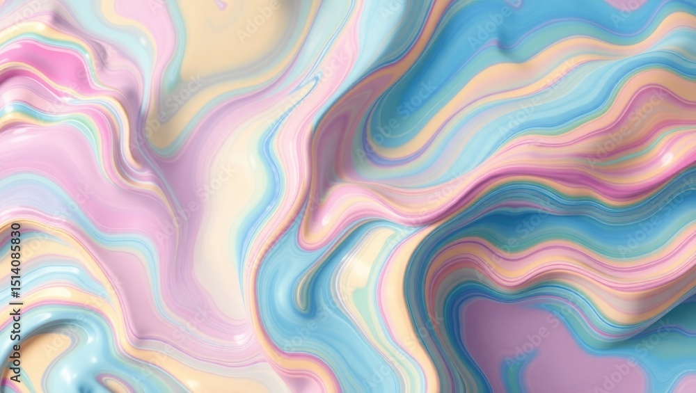 Psychedelic Wave with Marbled Texture Psychedelic Wave with Marbled Texture