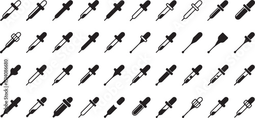 High resolution pipette dropper icon for websites and applications