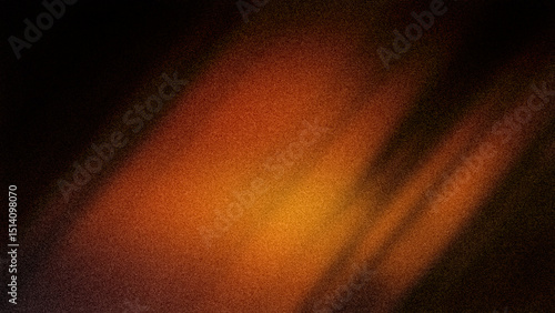 Warm 4K abstract background with a rich grainy blend of deep black, fiery orange, and golden yellow tones for impactful designs