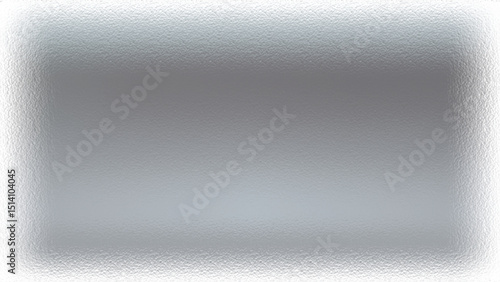 Silver foil texture background in a frame design, metallic texture, white and gray gradient with reflection with light gloss. Vector illustration