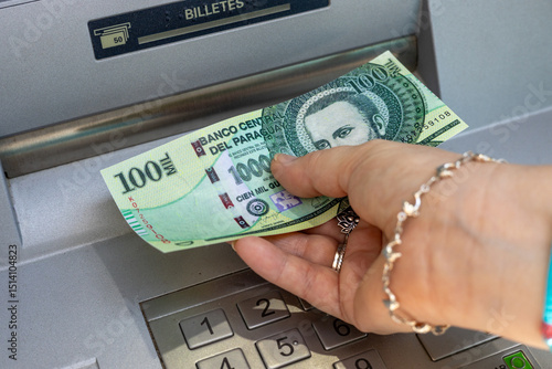 Vászonkép Paraguay money