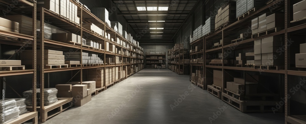 Fototapeta premium Spacious Warehouse Event Space, Perfect for Large Gatherings