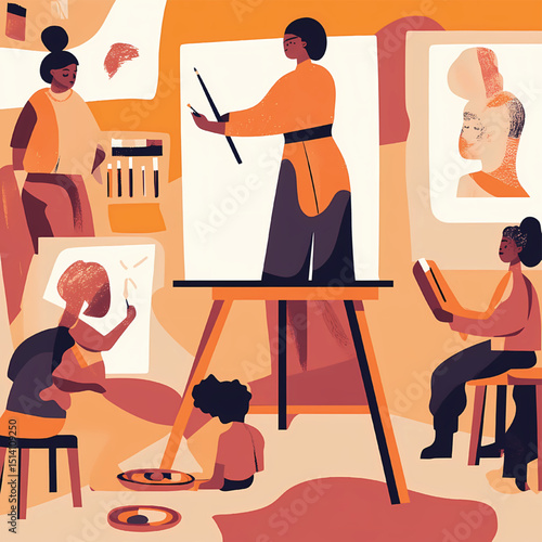 Art Class Inspiring Creativity and Collaboration Through Artistic Expression