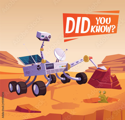 Did you know what is under rock on Mars.Space rover explore Martian surface