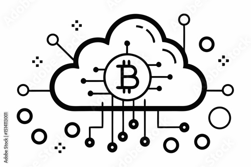 Bitcoin cloud computing cryptocurrency digital finance technology