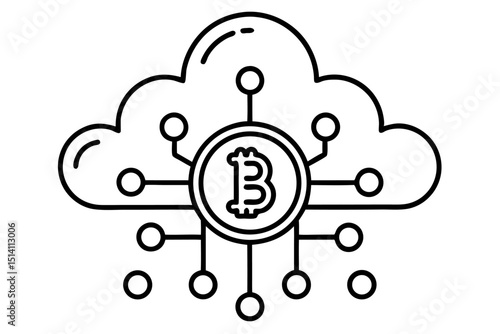 Bitcoin cloud mining cryptocurrency digital currency network blockchain technology