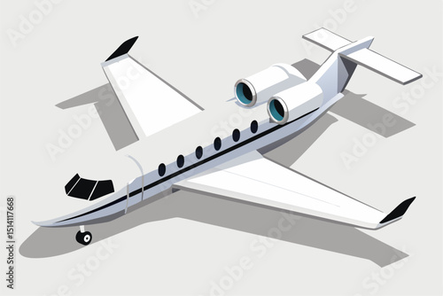 Private jet airplane luxury travel airliner flight