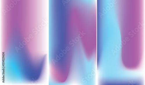 Pack de 3 fondos color pastel con degradado  