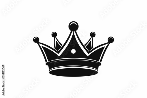 Black crown royal king queen majestic symbol design