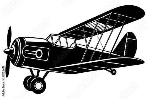 Vintage biplane airplane classic aircraft flight travel retro