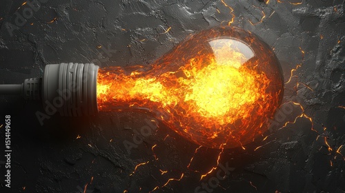Fiery incandescent bulb: A burst of innovative energy