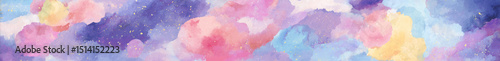  Dreamy galaxy-style watercolor with gold accents
