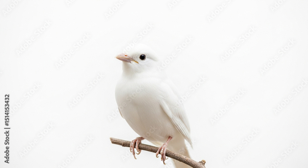 Obraz premium white dove isolated on white background