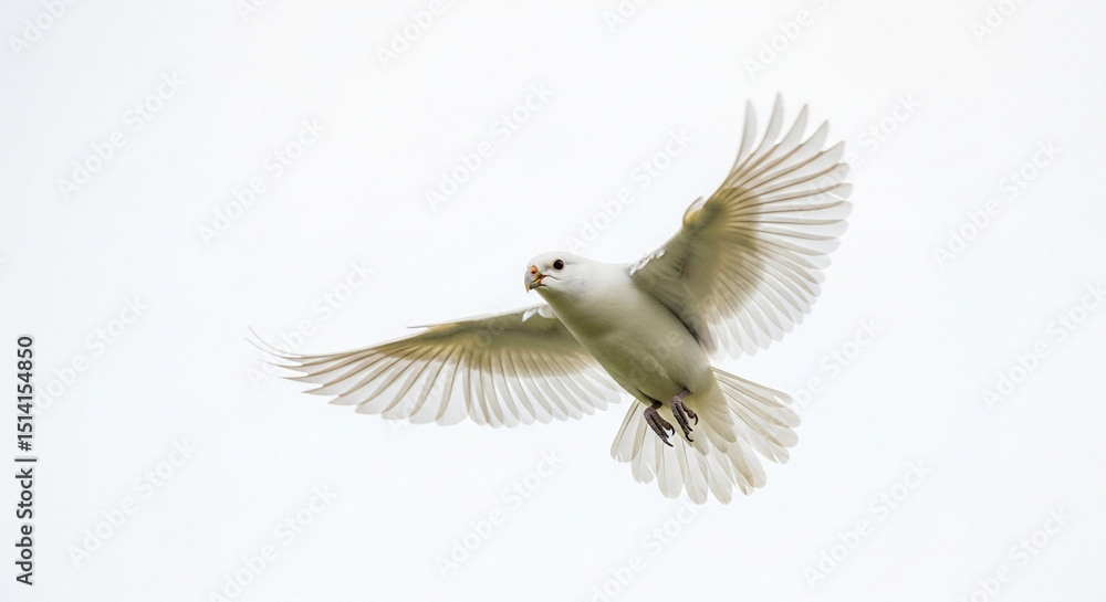Obraz premium white dove in flight