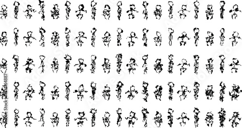 Texture with noisy elements what they look like people