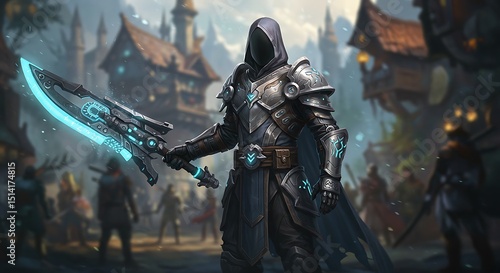 VR Warrior in Fantasy Battle