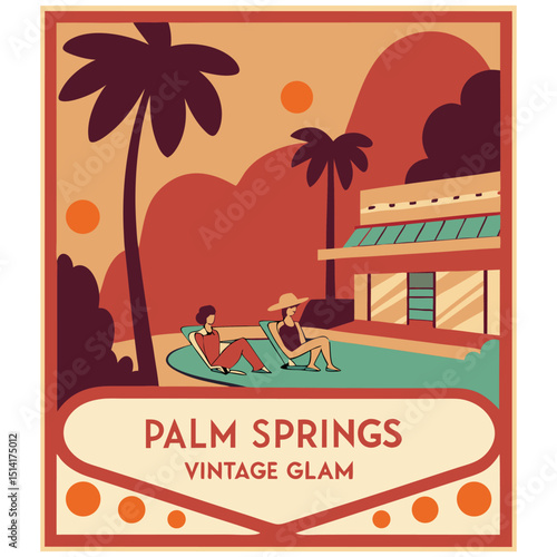Palm Springs, California - Vintage Glam